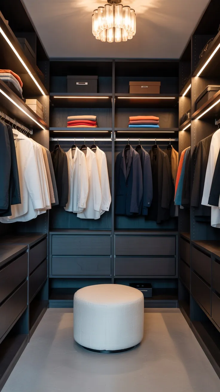 20+ Black Walk-In Closet Ideas & Decor Inspirations for a Luxe ...