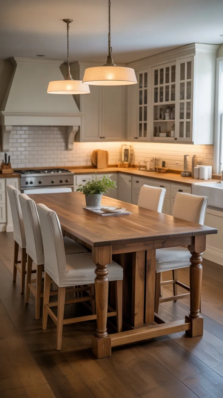 20+ Stunning Island Dining Table Decor Ideas to Transform Your Kitchen