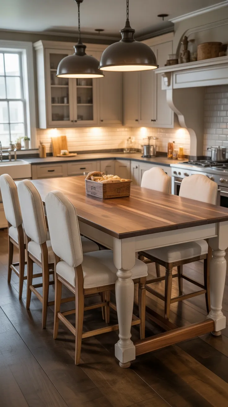 20+ Stunning Island Dining Table Decor Ideas to Transform Your Kitchen