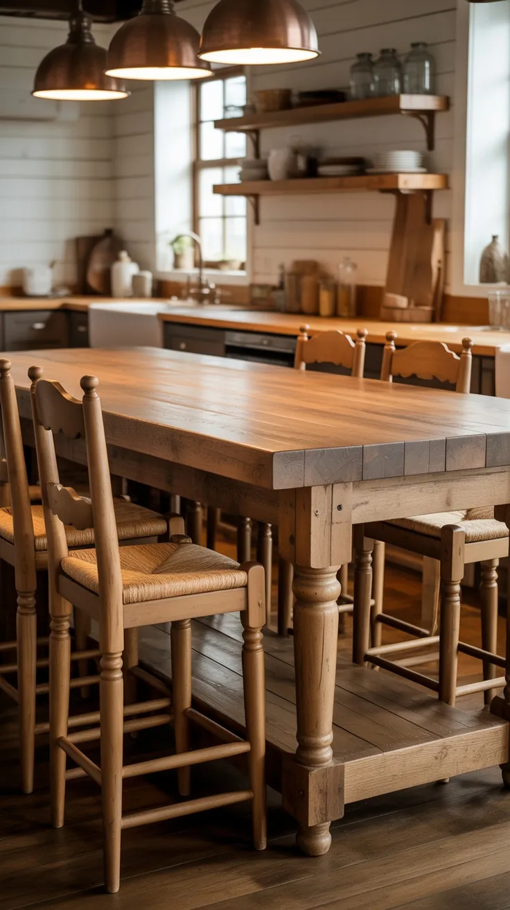 20+ Stunning Island Dining Table Decor Ideas to Transform Your Kitchen