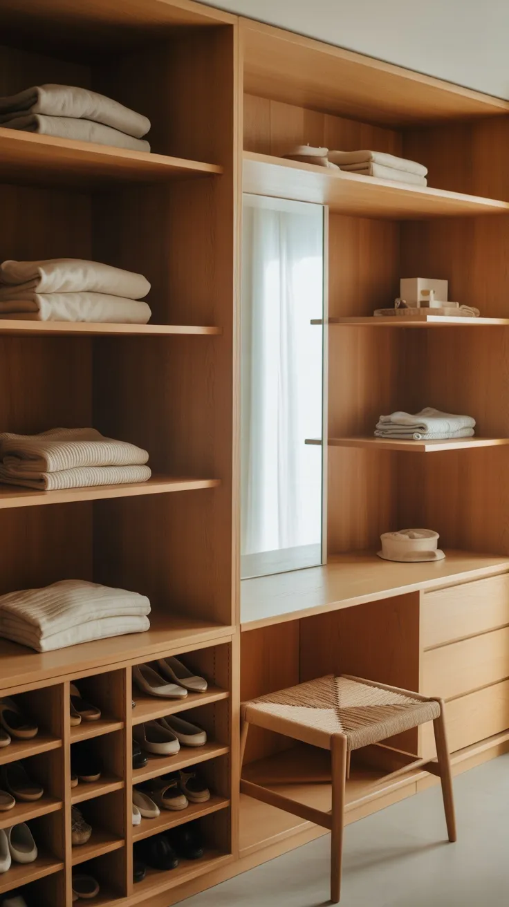 20+ Japandi Walk-In Closet Decor Ideas to Transform Your Space