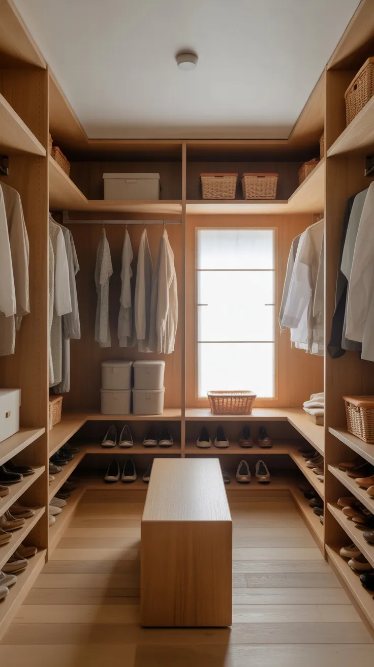 20+ Japandi Walk-In Closet Decor Ideas to Transform Your Space
