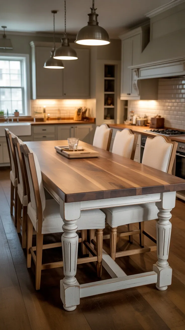 20+ Stunning Kitchen Island Dining Table Ideas & Decor Tips to ...