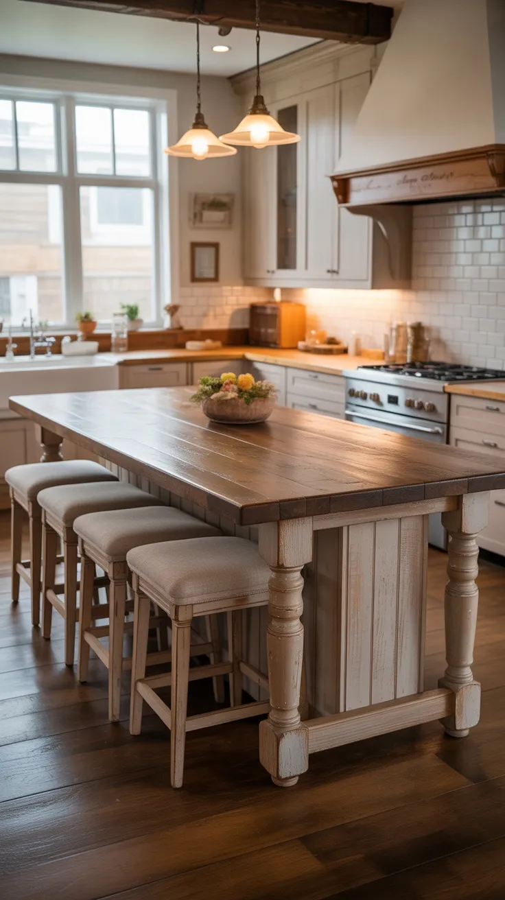 20+ Stunning Kitchen Island Dining Table Ideas & Decor Tips to ...