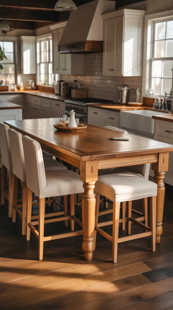 20+ Stunning Kitchen Island Dining Table Ideas & Decor Tips to ...