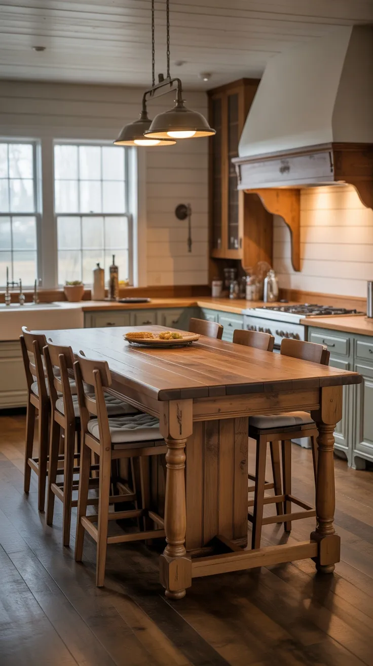 20+ Stunning Kitchen Island Dining Table Ideas & Decor Tips to ...