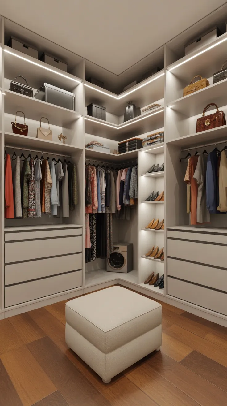 20+ L-Shaped Walk-In Closet Ideas: Stunning Decor & Smart Storage Solutions