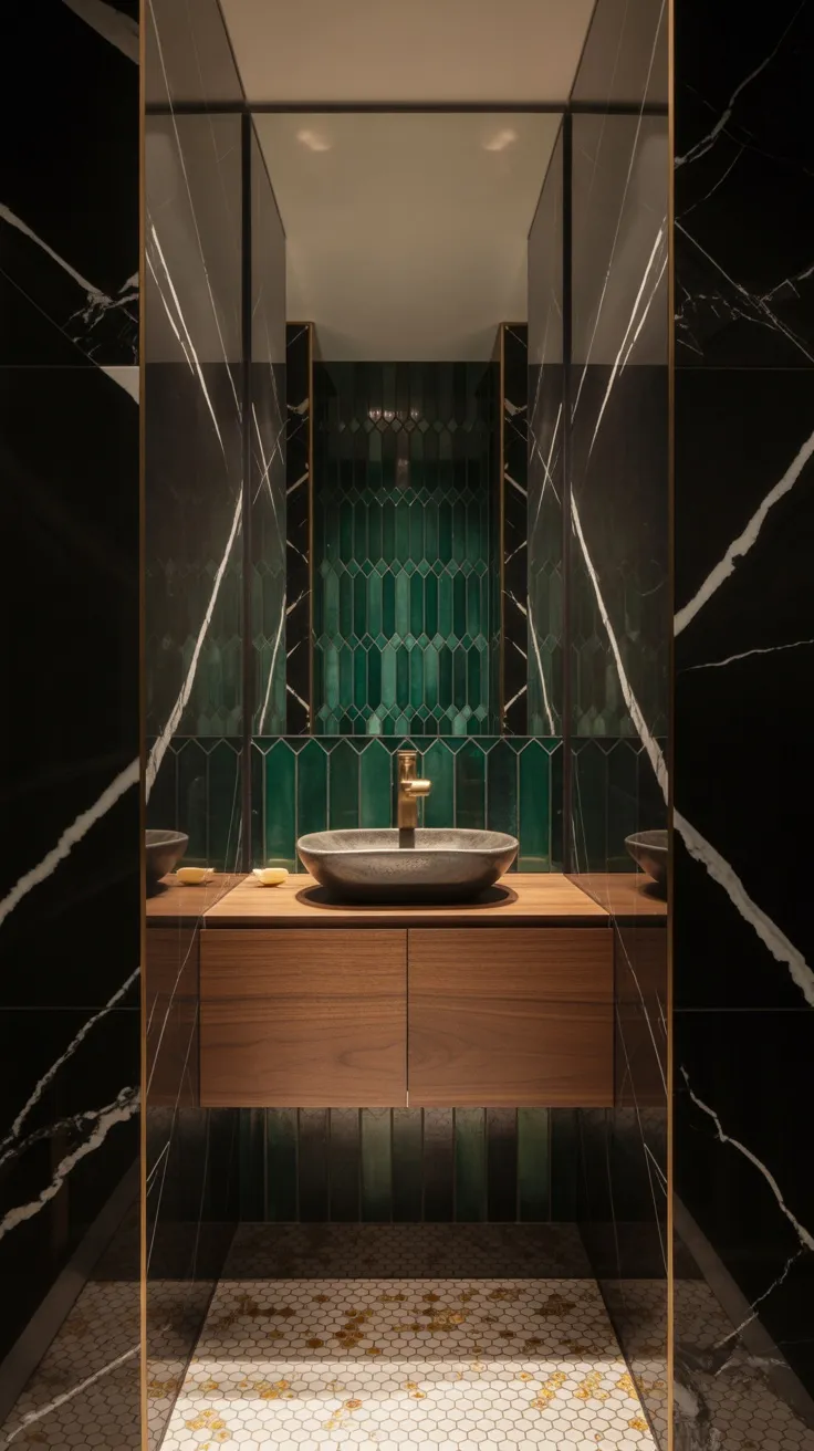 20+ Powder Room Tile & Decor Ideas to Instantly Transform Your Small ...