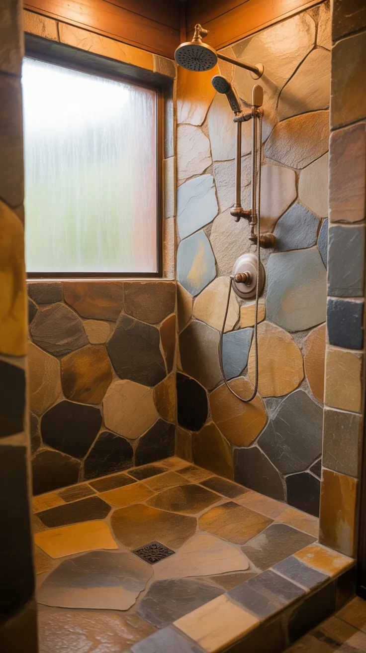 20+ Rustic Tile Shower Ideas to Transform Your Bathroom (Stylish Decor ...