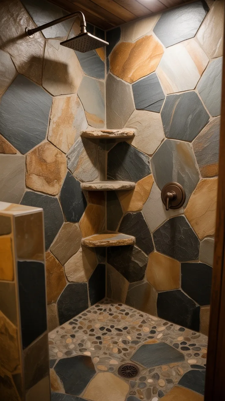 20+ Rustic Tile Shower Ideas to Transform Your Bathroom (Stylish Decor ...