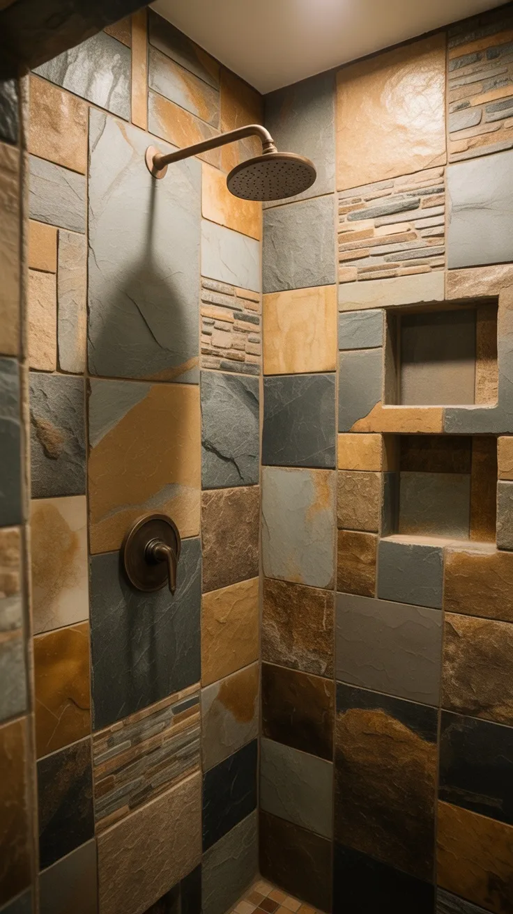 20+ Rustic Tile Shower Ideas to Transform Your Bathroom (Stylish Decor ...