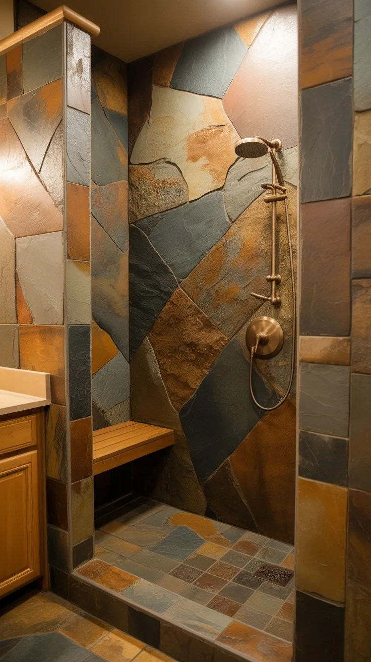 20+ Rustic Tile Shower Ideas to Transform Your Bathroom (Stylish Decor ...