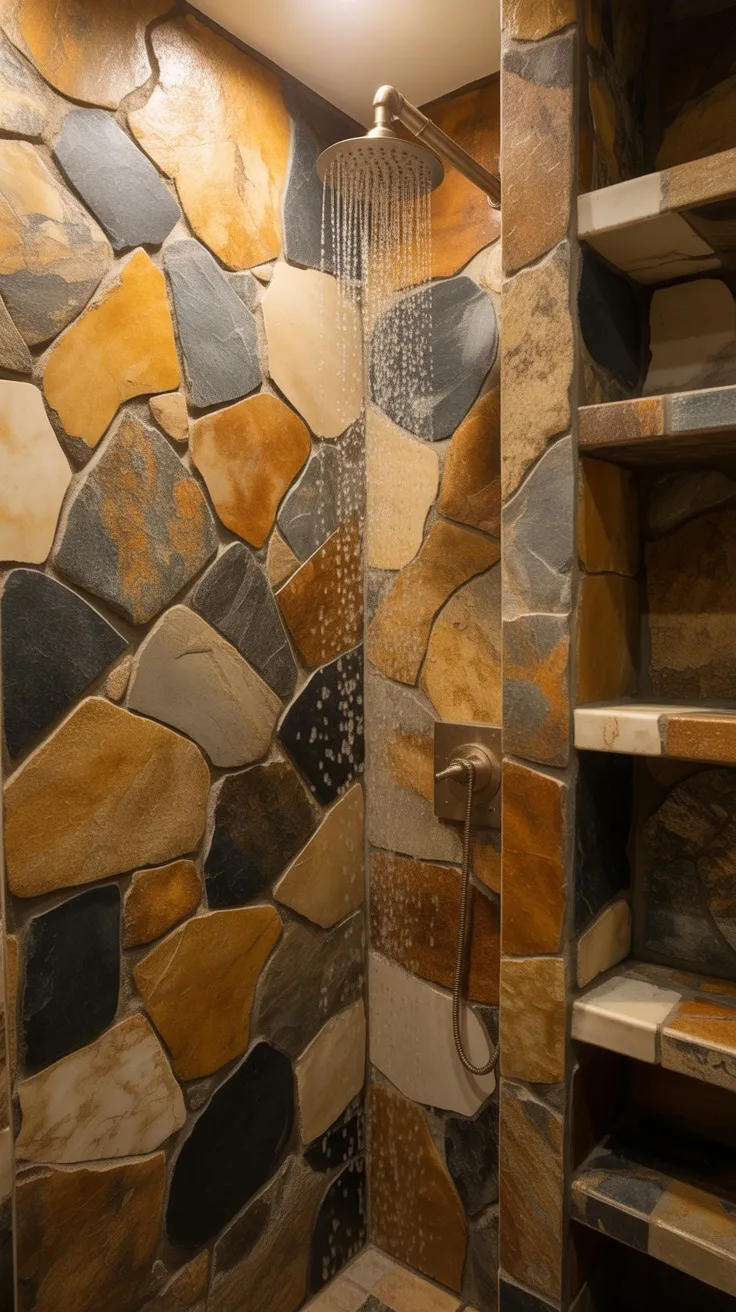 20+ Rustic Tile Shower Ideas to Transform Your Bathroom (Stylish Decor ...