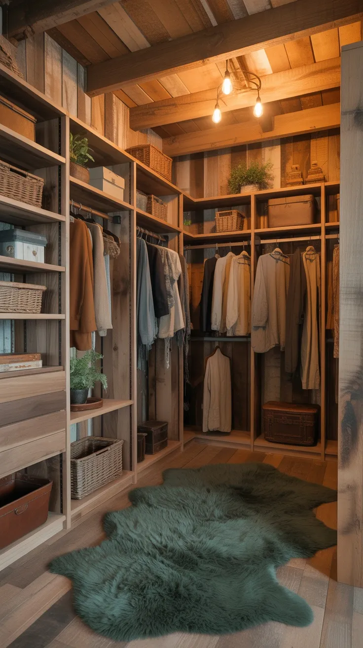 20+ Rustic Walk-In Closet Decor Ideas to Transform Your Space