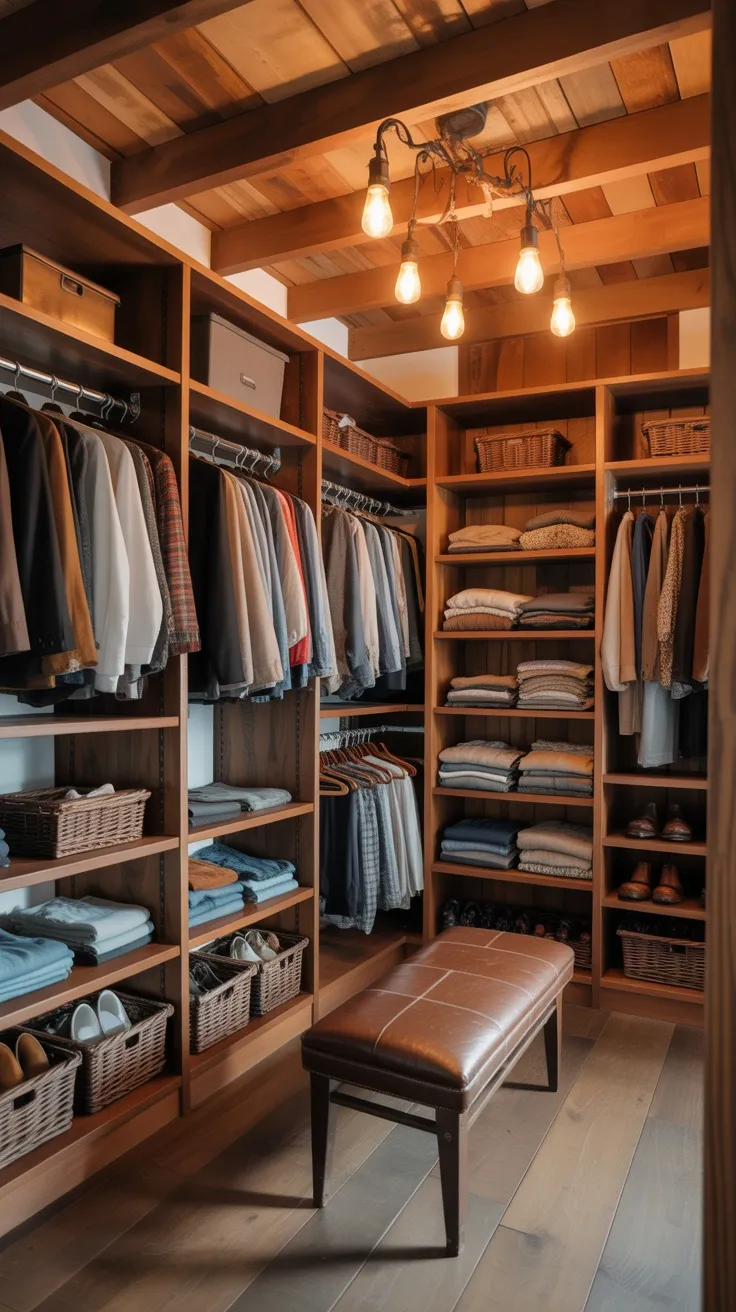 20+ Rustic Walk-In Closet Decor Ideas to Transform Your Space