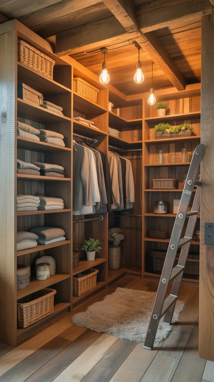 20+ Rustic Walk-In Closet Decor Ideas to Transform Your Space