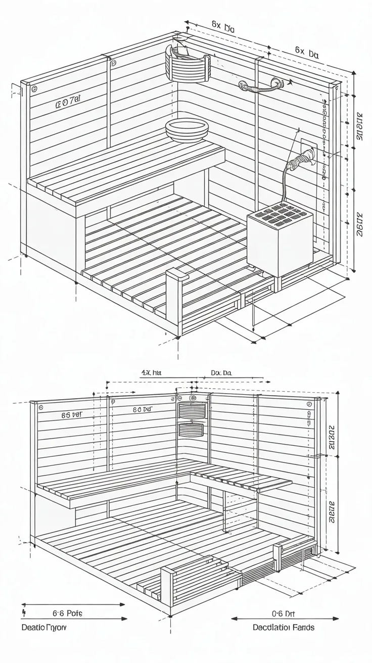 Compact Sauna Layout 20+ Sauna Floor Plan & Decor Ideas — Transform Any Space into a ...