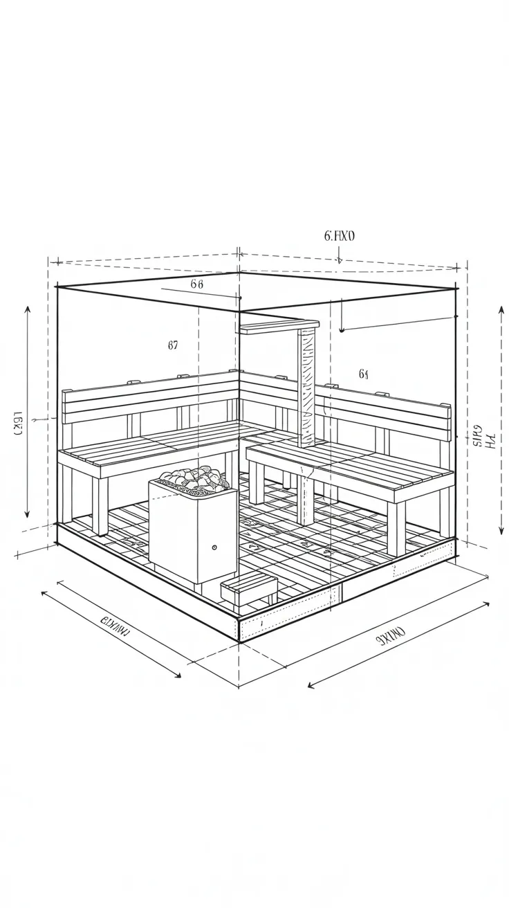 Triangle Sauna Layout 20+ Sauna Floor Plan & Decor Ideas — Transform Any Space into a ...