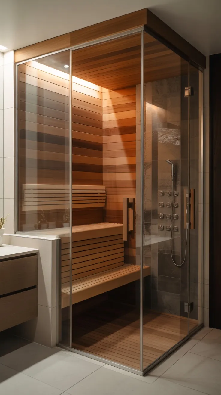 20+ Sauna Shower Combo Decor Ideas to Transform Your Bathroom into a ...