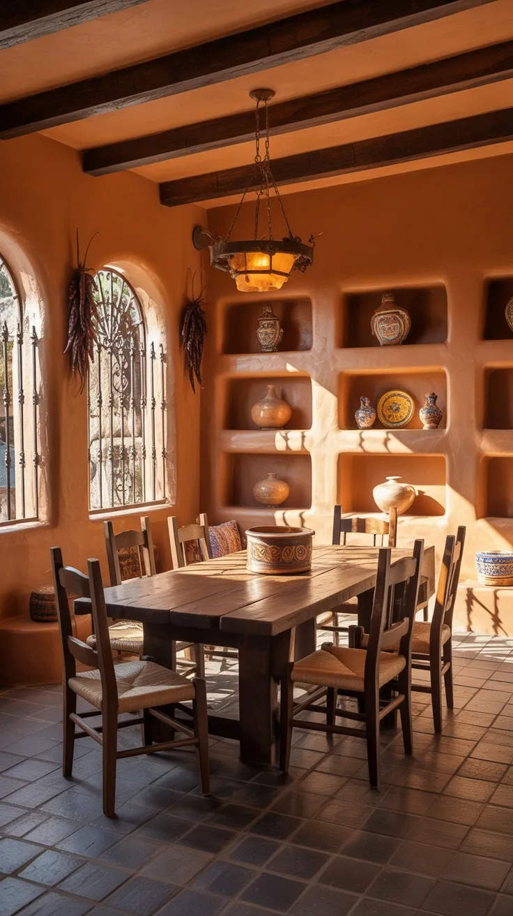 20+ Spanish Dining Room Decor Ideas to Add Warmth, Color & Old‑World Charm