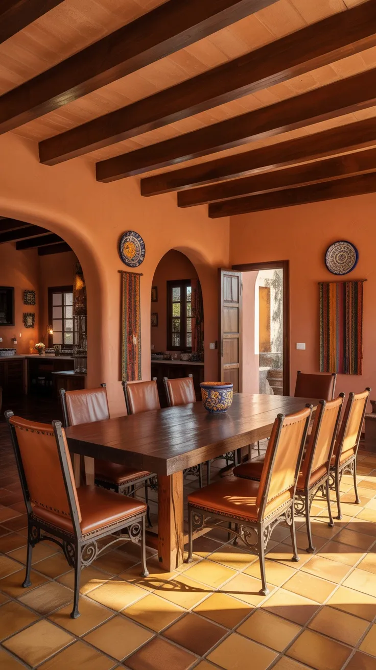 20+ Spanish Dining Room Decor Ideas to Add Warmth, Color & Old‑World Charm