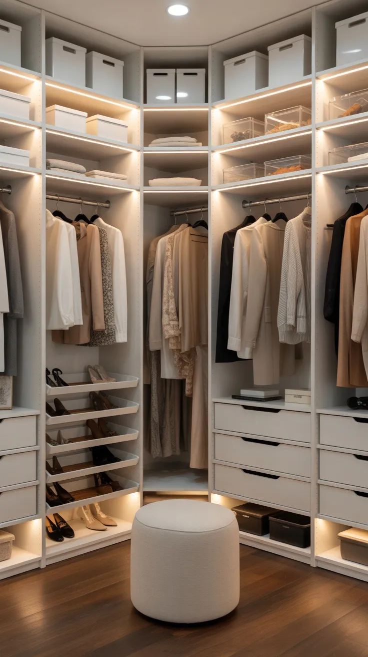 20+ Walk-In Closet Decor Ideas to Maximize Style, Storage & Luxury