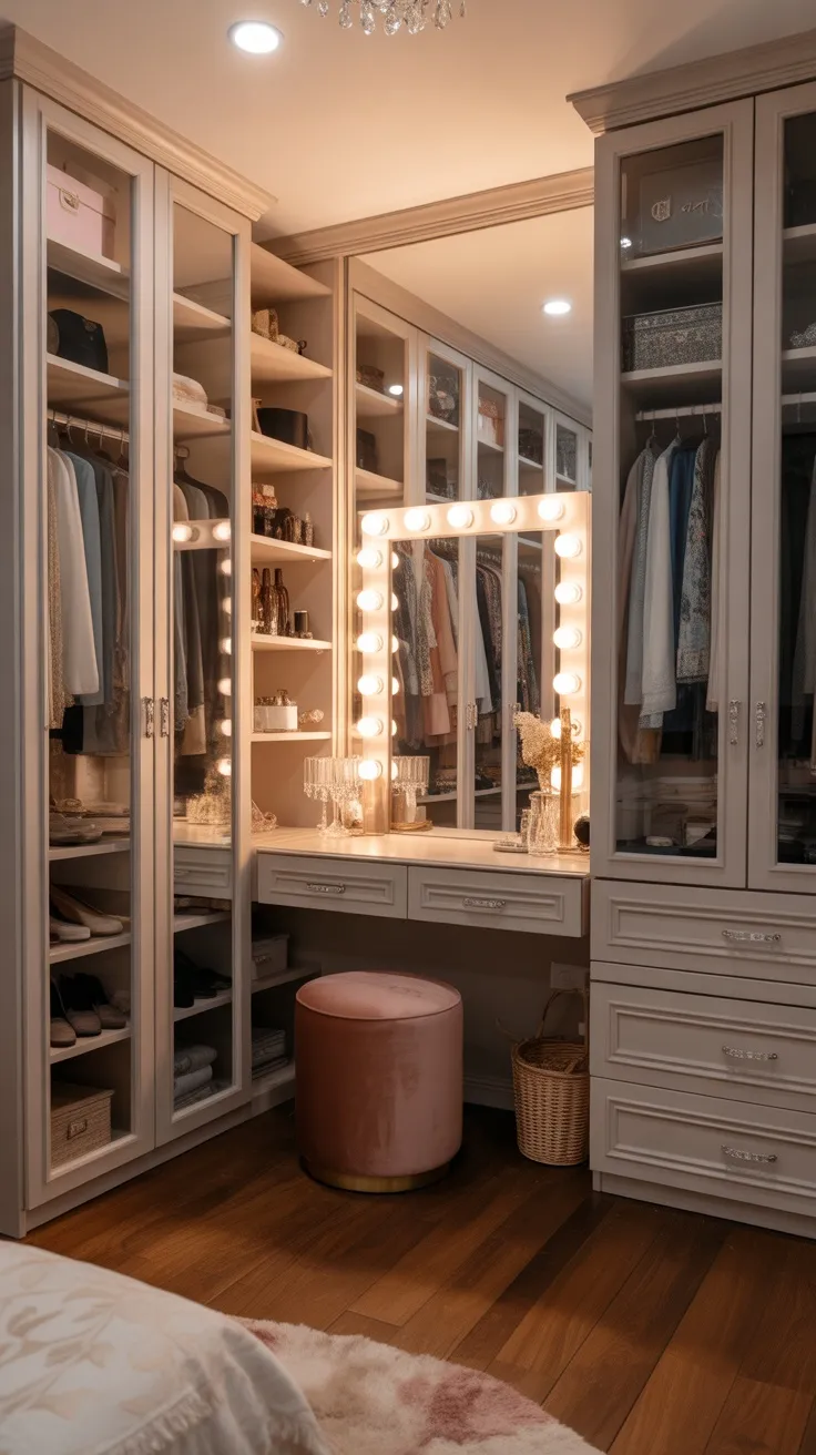 20+ Walk-In Closet Vanity Decor Ideas to Transform Your Dressing Space