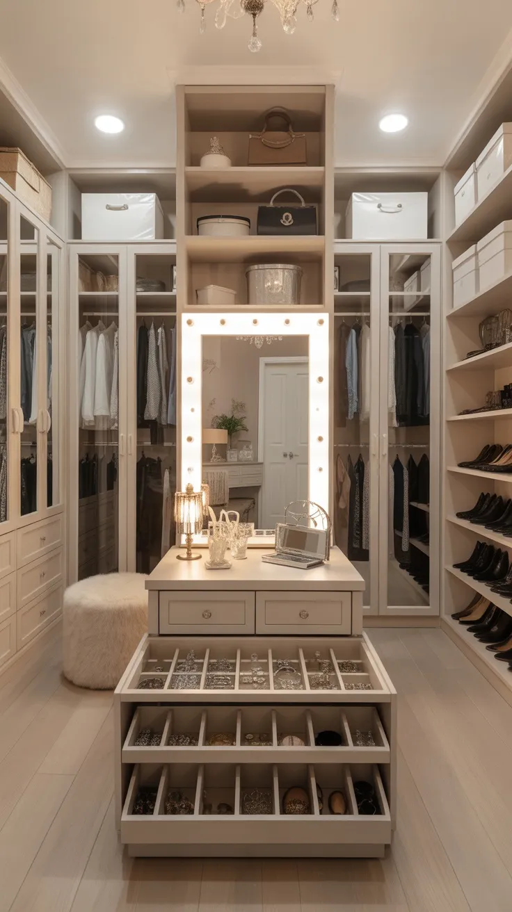 20+ Walk-In Closet Vanity Decor Ideas to Transform Your Dressing Space