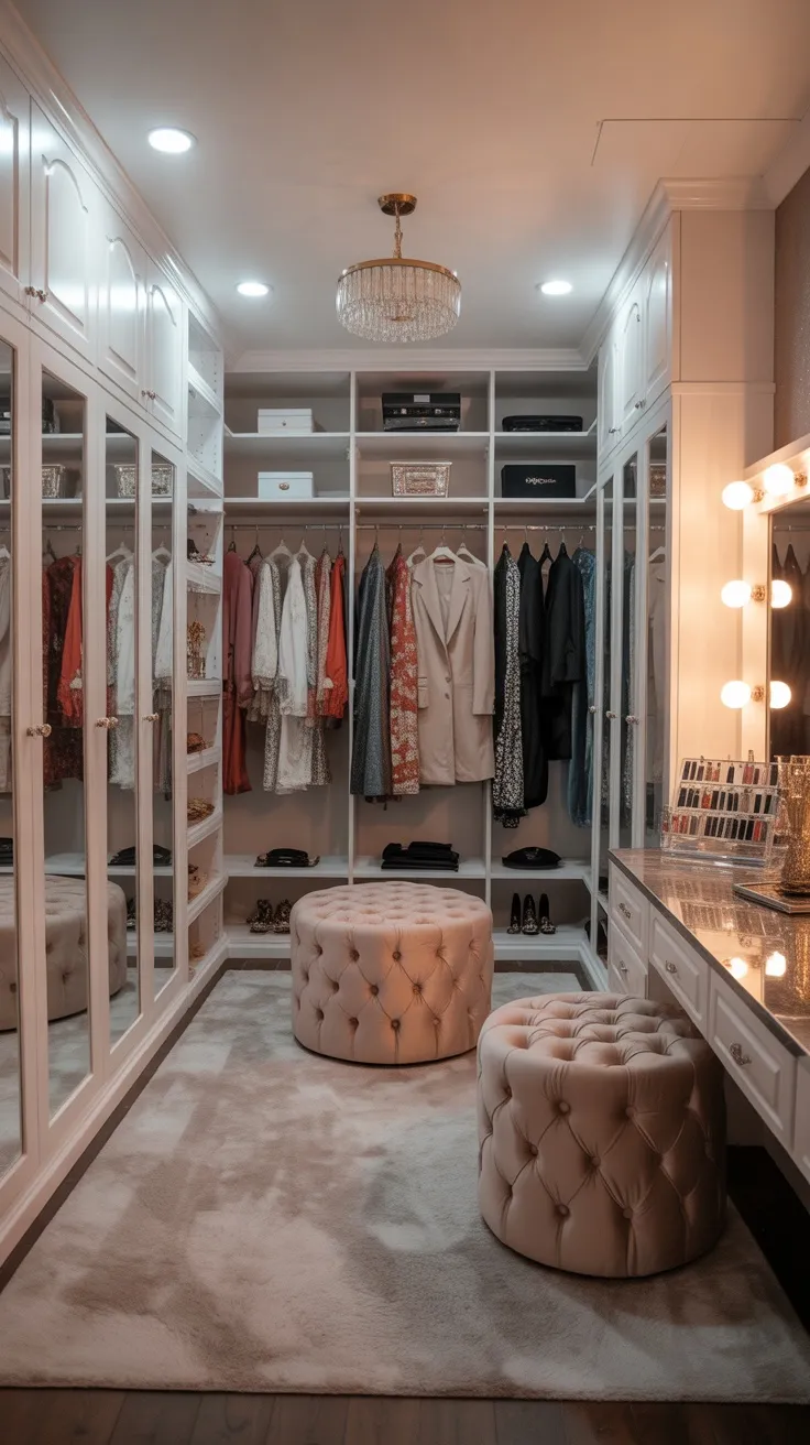 20+ Walk-In Closet Vanity Decor Ideas to Transform Your Dressing Space