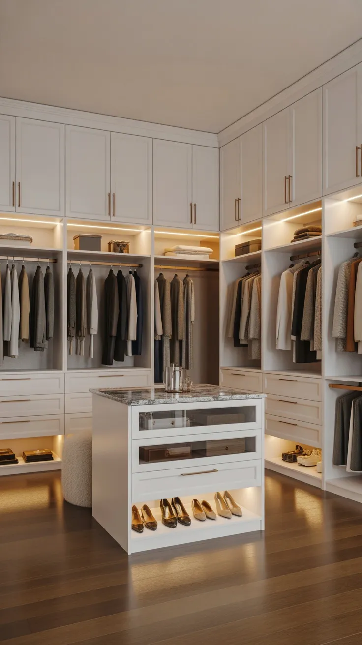 20+ White Walk-In Closet Decor Ideas to Transform Your Space