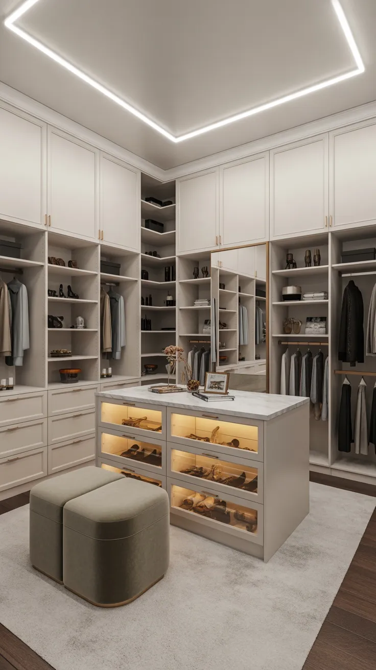 20+ White Walk-In Closet Decor Ideas to Transform Your Space
