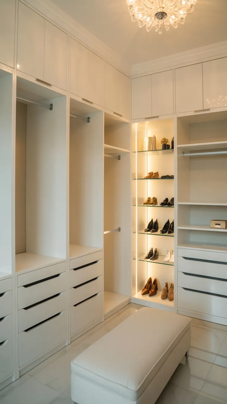 20+ White Walk-In Closet Decor Ideas to Transform Your Space