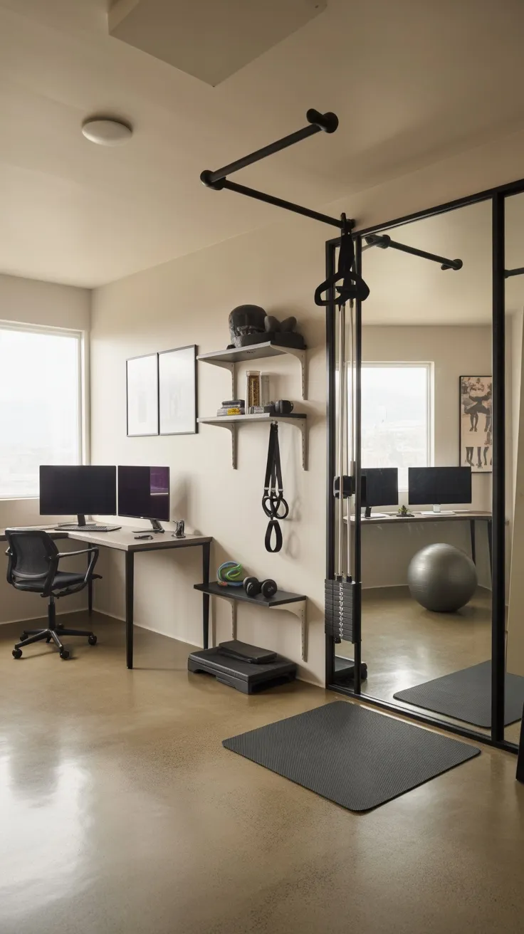 20+ Workout Room Office Decor Ideas to Create a Stylish, Functional ...